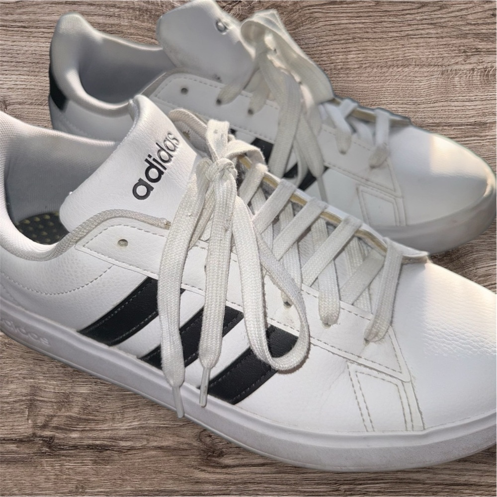Adidas White and Black Sneakers